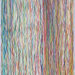 Crayons de couleur sur papier - 103x66cm
